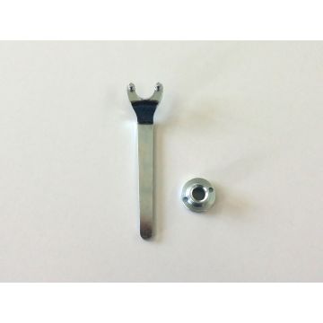 Spare face spanner and nut für protective hood